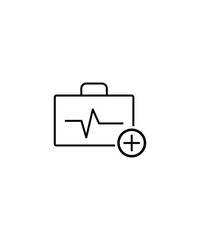 emergency kit icon, vector best line icon.