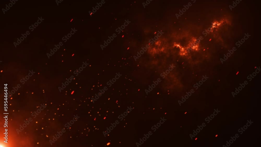 Wall mural particle background animation, futuristic mysterious flowing digital particles wave de-focus virtual