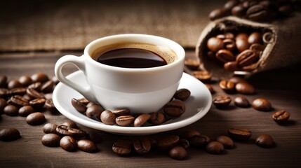 Obraz premium Morning cup of coffee