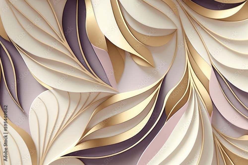 Poster abstract wallpaper background of flower pattern. distinct generative ai image.