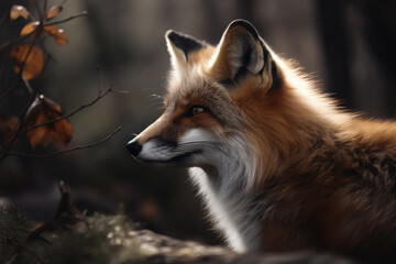 Fototapeta premium Fox, Generative AI