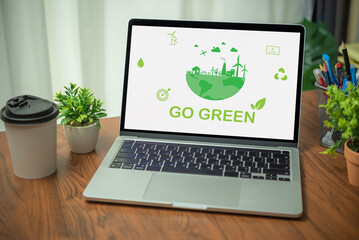 environmental sustainable concepts, renewable energy and conservation to recycling and green...