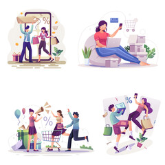 People can easily order through online services with just 1 click.