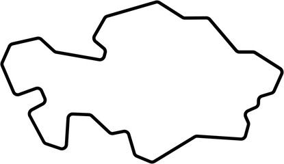 drawing of kazakhstan map.