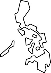 drawing of philippines map.
