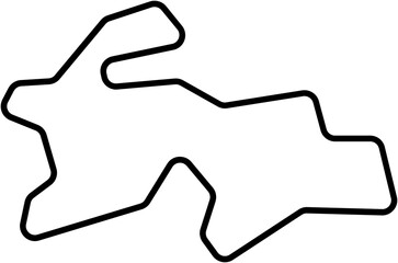 drawing of tajikistan map.