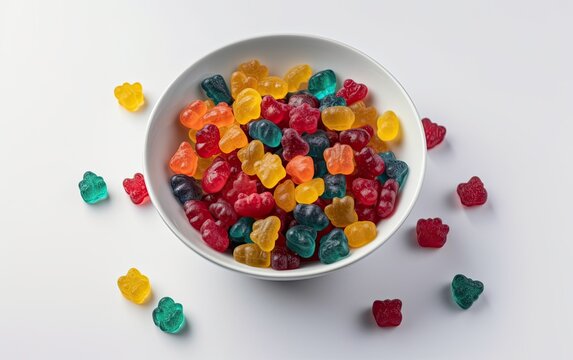 colorful jelly beans in bowl