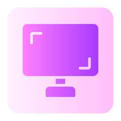desktop computer gradient icon