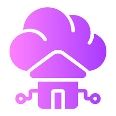 smart home gradient icon
