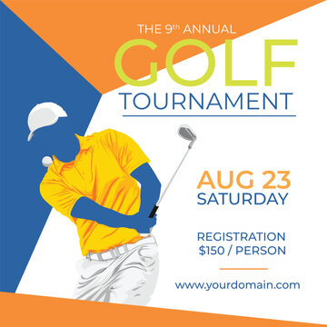 annual golf tournament flyer design