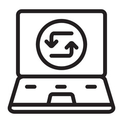 synchronize line icon