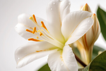 Fototapeta na wymiar white lily isolated on white