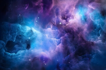 Naklejka na ściany i meble Huge Nebula and stars