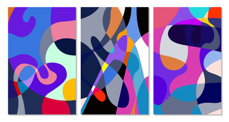 Vector Illustration colorful liquid and fluid abstract for banner template