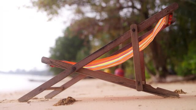 A Sun Lounger By The Beach
