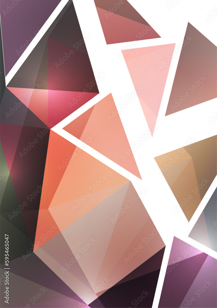 Poster polygonal abstract background of triangles in a modern style. place for text. use for banners, websi