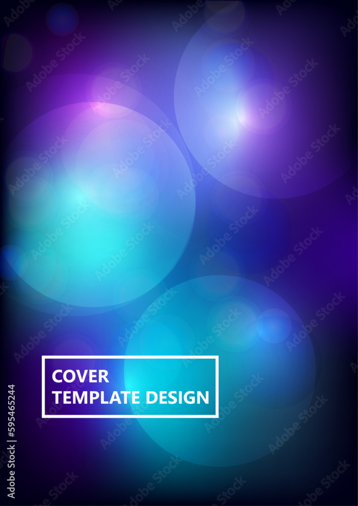 Poster circular abstract background, neon circles geometric shapes. abstract round smooth color composition