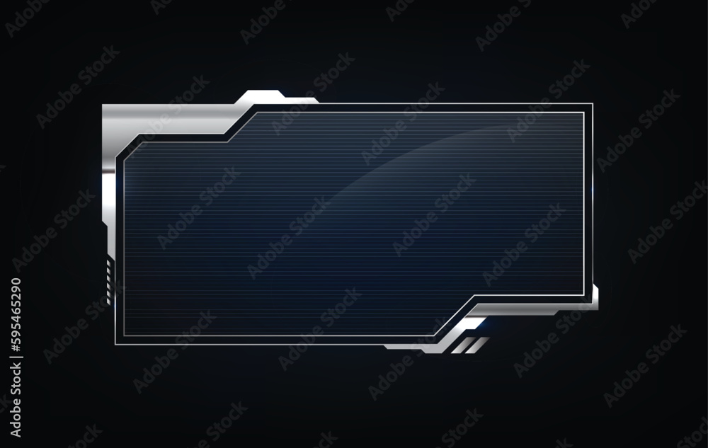 Poster abstract hud ui gui future futuristic screen system virtual design.
