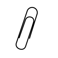 paper clip isolated on white