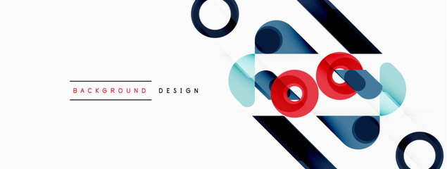 Circle minimal abstract background. Design for wallpaper, banner, background, landing page, wall art, invitation, prints, posters