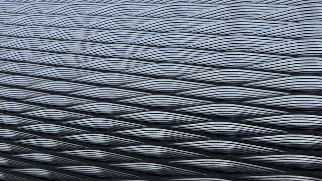 Close up Photo Steel grating zigzag pattern, iron grating mesh background image. steel wave pattern.