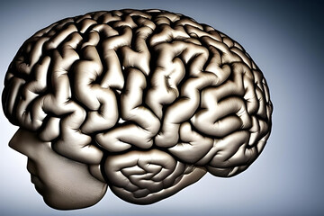 human brain. AI generated
