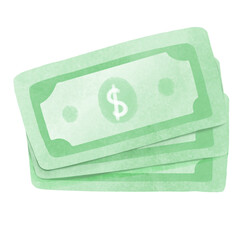 Banknote money watercolor
