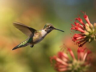 Fototapeta na wymiar Hummingbird macro shot