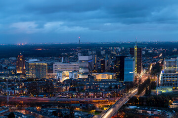 View of cityscape of den hague city, The Netherlands