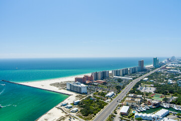 Aerial view of Orange Beach, Alabama