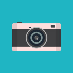 Photo camera icon vector illustration flat style