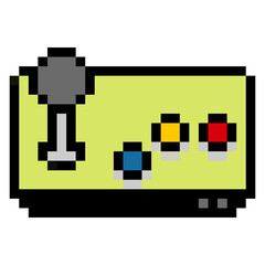 Obraz premium Controller Console in Pixel Art