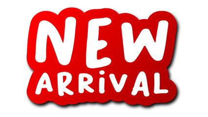 new arrival stickers stamp illustration