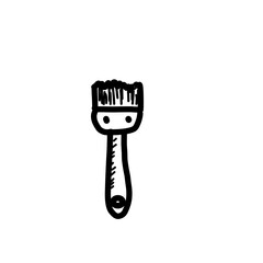 Naklejka premium House Remodel Doodle Icon 
