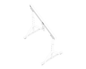 Gantry crane isolated on transparent background. 3d rendering - illustration