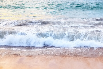 sea foam on the sand abstract background abstract water ocean