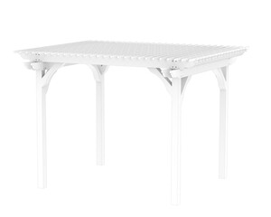 Garden roof isolated on transparent background. 3d rendering - illustration