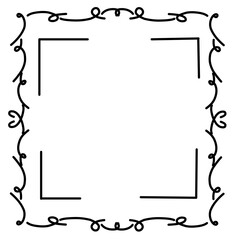 Doodle Curly Frame 