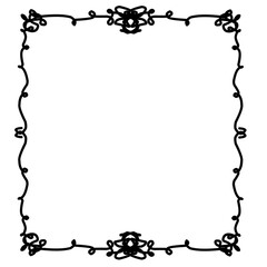 Doodle Curly Frame 