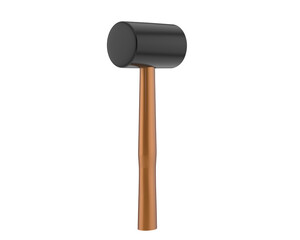 Mallet isolated on transparent background. 3d rendering - illustration
