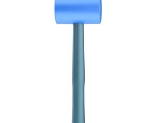 Mallet isolated on transparent background. 3d rendering - illustration