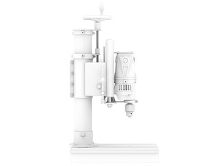 Micro drill isolated on transparent background. 3d rendering - illustration