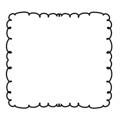 Doodle Curly Frame 