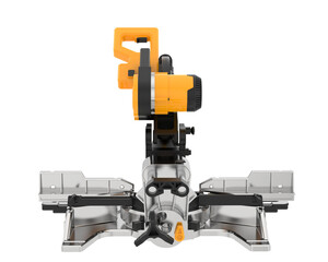 Miter saw isolated on transparent background. 3d rendering - illustration