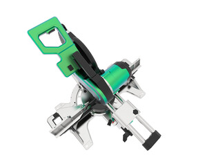 Miter saw isolated on transparent background. 3d rendering - illustration