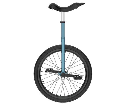 Monocycle isolated on transparent background. 3d rendering - illustration