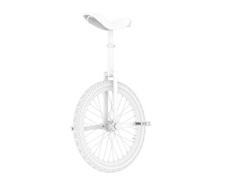 Monocycle isolated on transparent background. 3d rendering - illustration