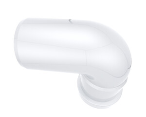 Fototapeta premium End pipe isolated on transparent background. 3d rendering - illustration