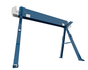 Sawhorse isolated on transparent background. 3d rendering - illustration