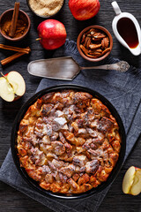 Cinnamon Apple French Toast Bake in baking dish